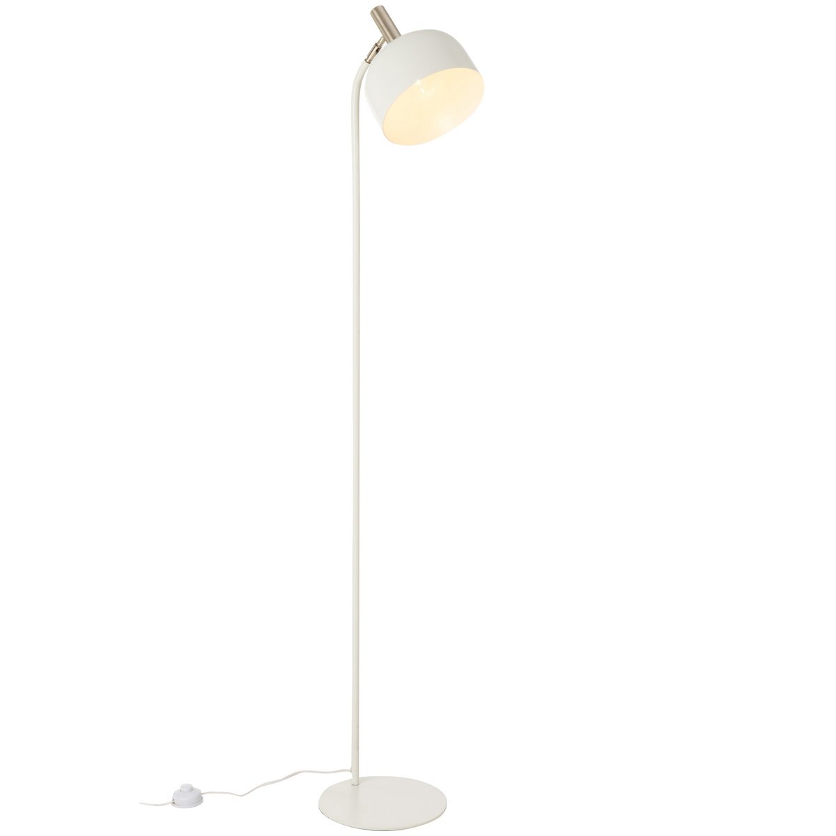 J-Line staanlamp Tilt - metaal - wit/goud