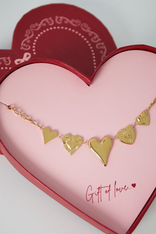 gift of love stainless steel love ketting