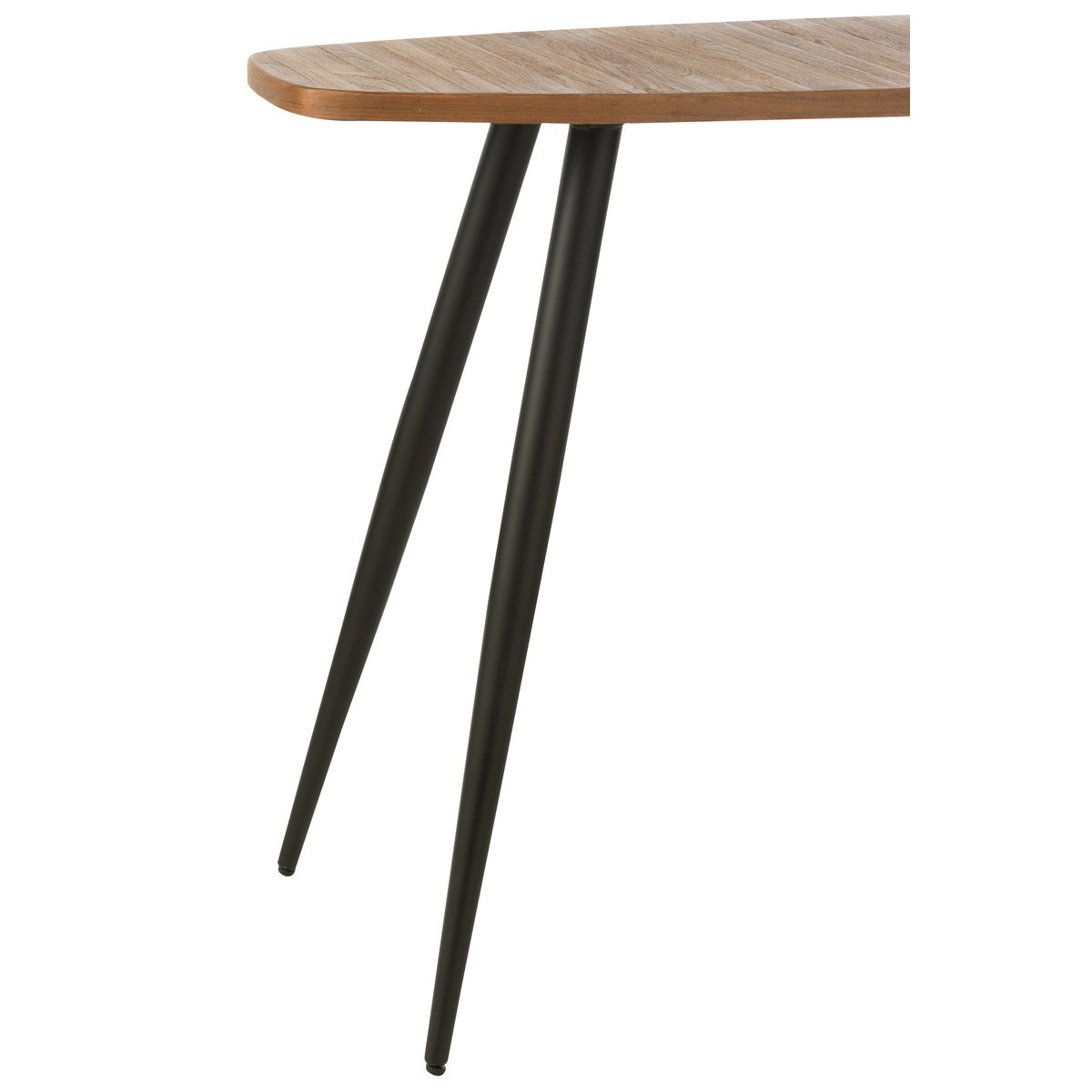 J-Line console Ovaal - gerecycleerd hout - naturel