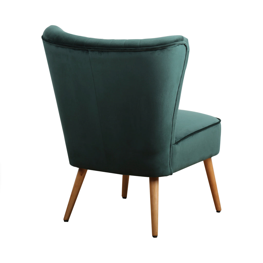 Fauteuil Eva Stof Velours Groen