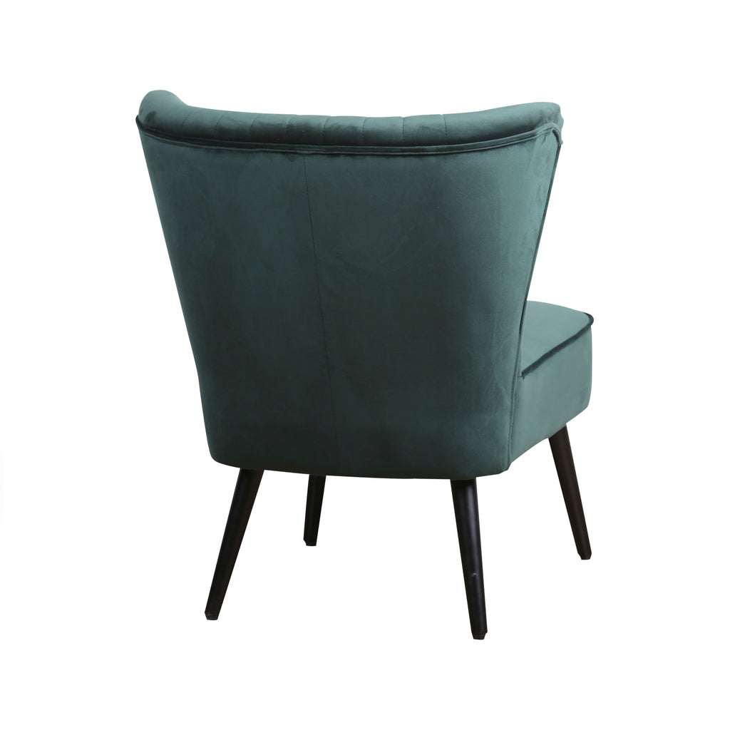 Fauteuil Eva Stof Velours Groen