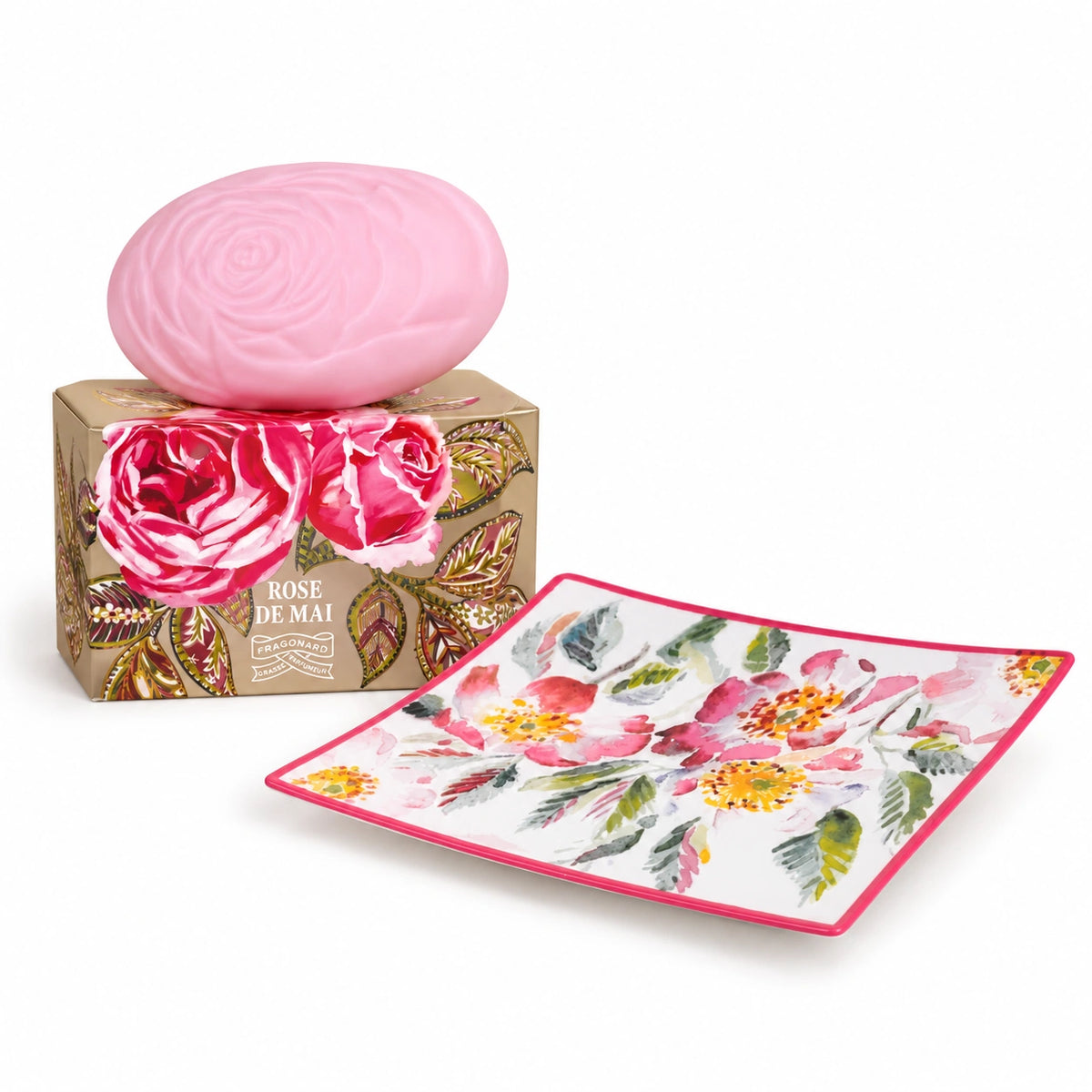 Fragonard Rose de Mai Zeep & Eglantine Zeepschaaltje Cadeauset