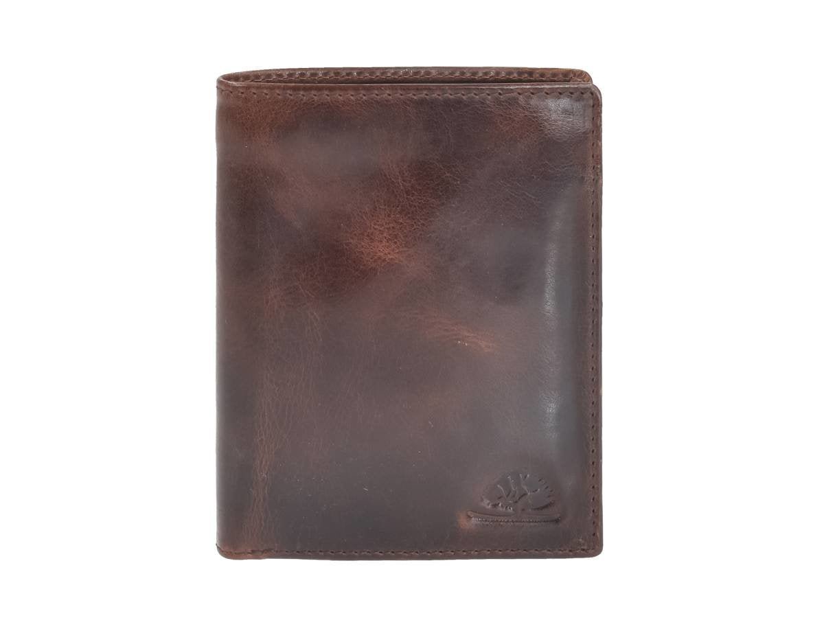 Greenburry Herenportefeuille leder 10x12cm teak bruin - Julien Deluxe