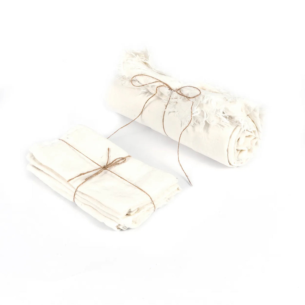 Het Linnen Tafelkleed - Wit - 150x150