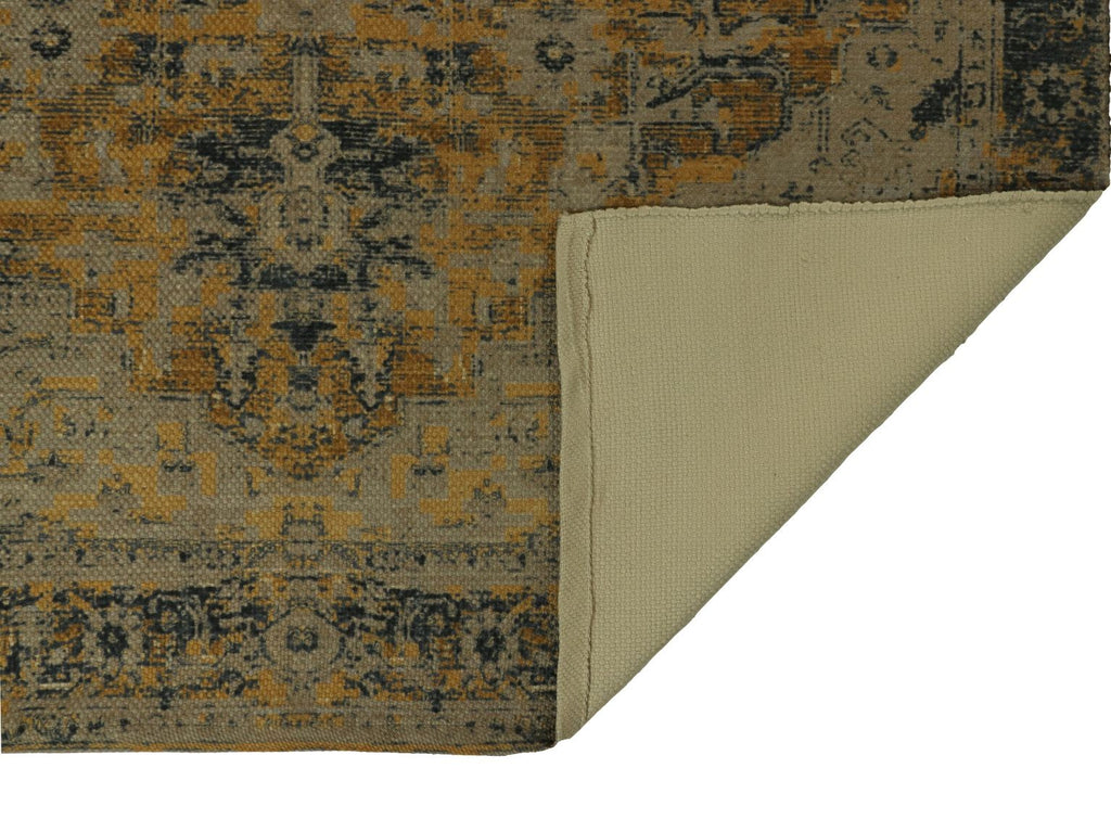 HSM Collection-Vloerkleed Vintage klassiek -160x230-Geel/Grijs-Polyester