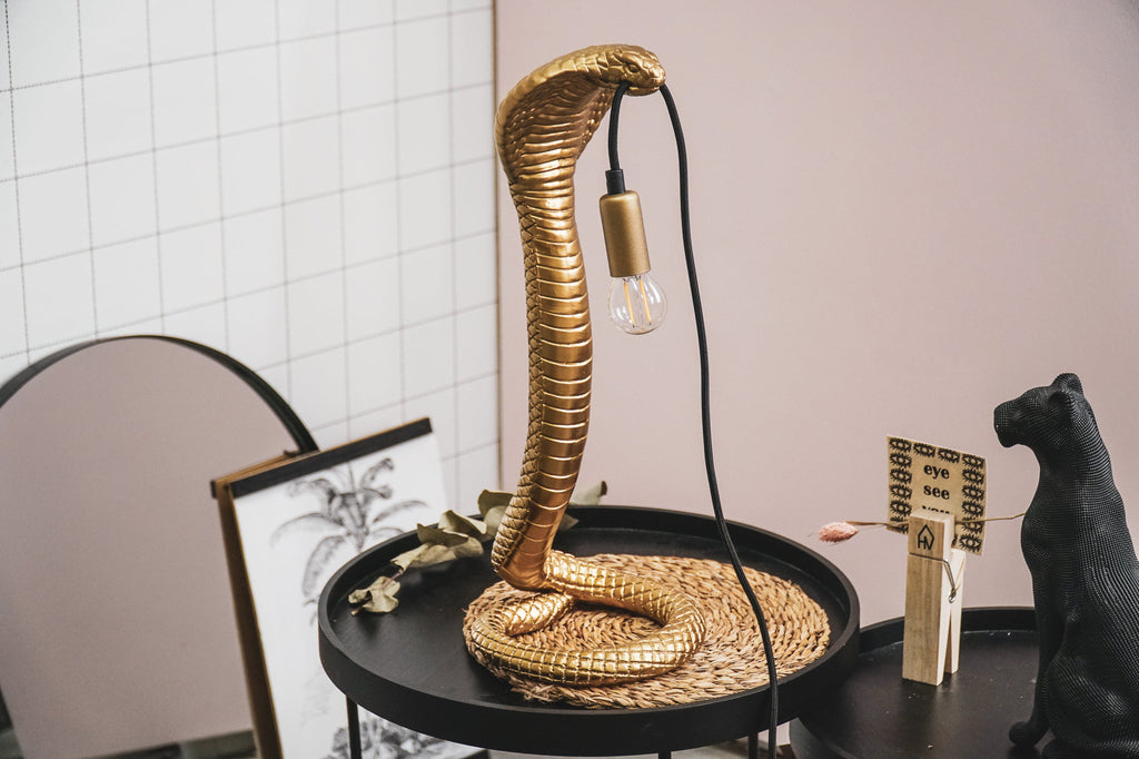 HV Snake Lamp Goud - E14 20x20x49cm