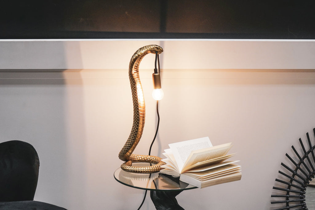 HV Snake Lamp Goud - E14 20x20x49cm