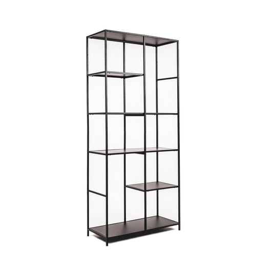 HV Styling Kast - Metaal - Zwart - 82x35x180cm