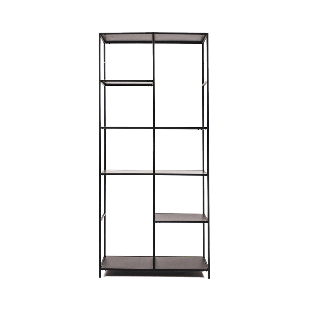 HV Styling Kast - Metaal - Zwart - 82x35x180cm