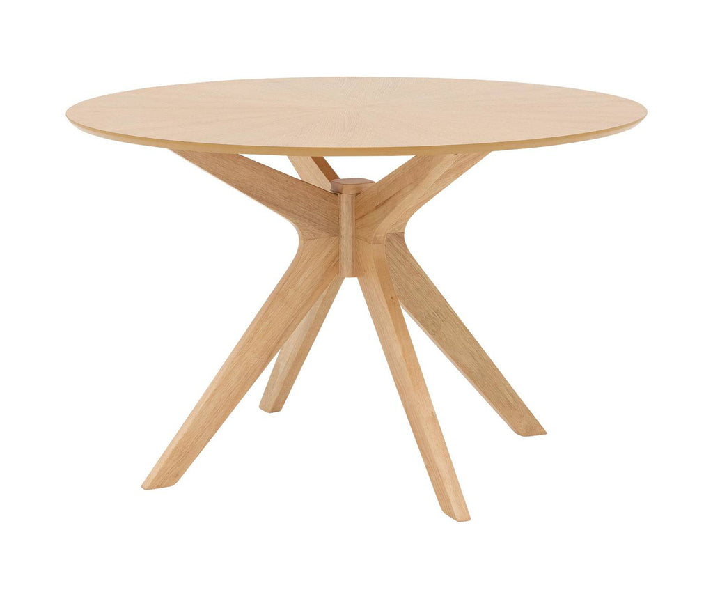 Julia 120x120 Eetkamertafel Rond Eiken Naturel