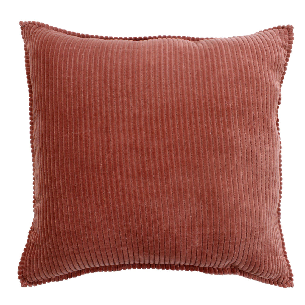 Kussen Brede Rib Oud roze 60x60 cm