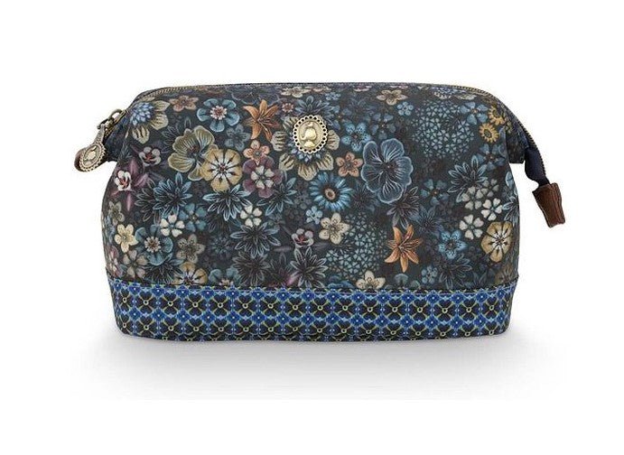 Pip Studio Toilettas Buidel Medium Tutti i Fiori Blauw 22,5x9,5x15cm - Julien Deluxe