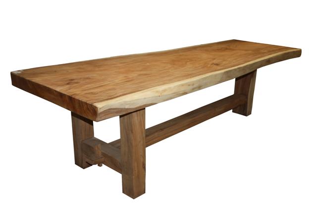 Rechthoekige eettafel Heavy - 180x80-95 - Naturel - Munggur