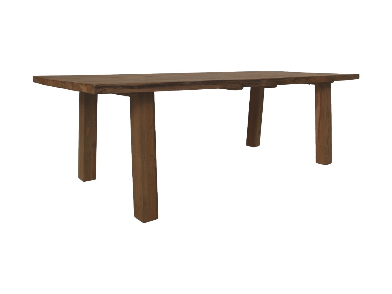 Rechthoekige eettafel tuin - 180x90x76 - Naturel - Teak