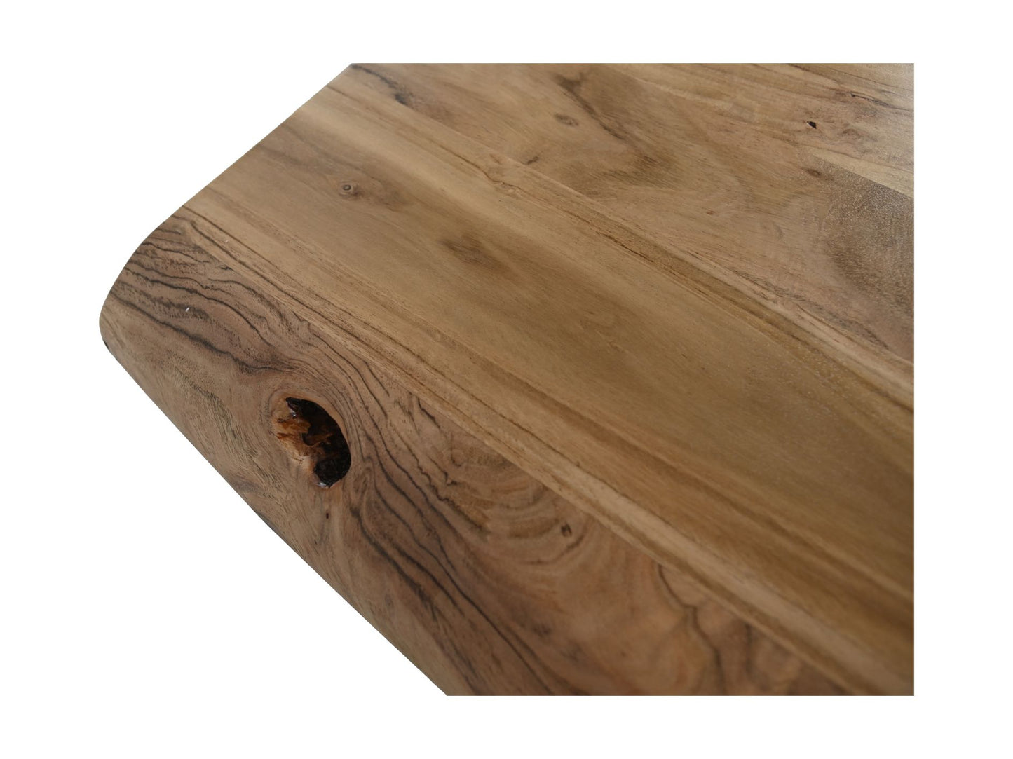 Rechthoekige tafel Soho luxe - 300x100x76 - Naturel/zwart - Acacia/metaal
