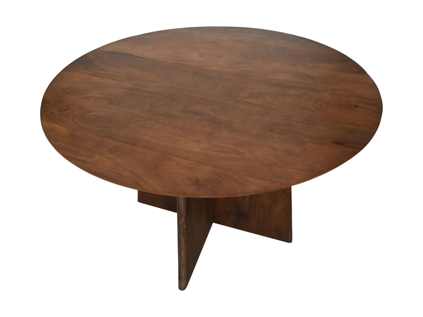 Ronde eettafel - 120x120x77 - Bruin - Mangohout