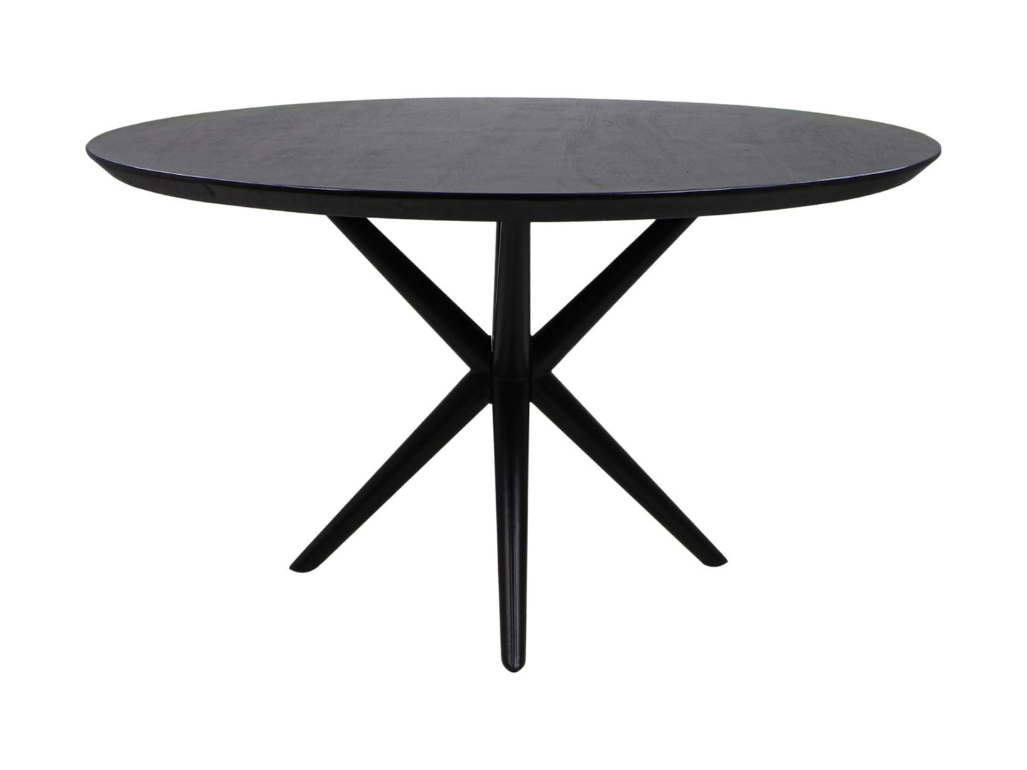 Ronde eettafel Zurich - ø130x75 - Zwart - Swiss edge - Acaciahout