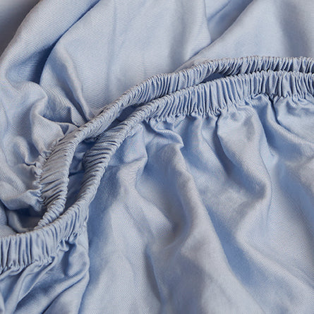 Tencel hoeslaken licht blauw