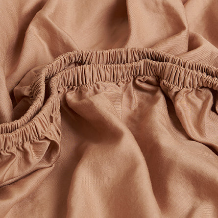 Tencel hoeslaken peach