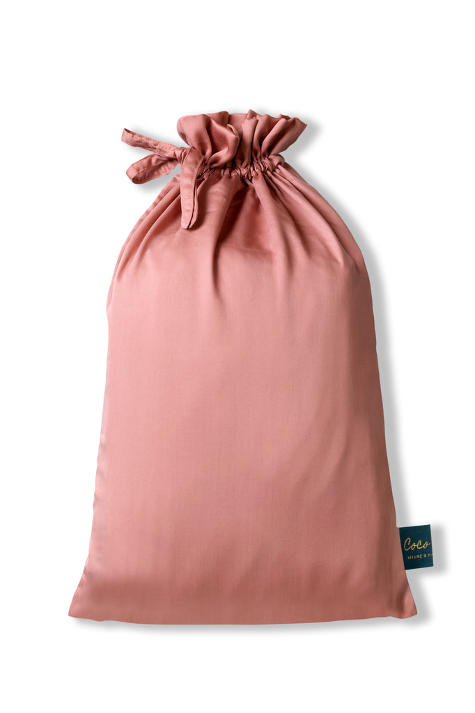 Tencel fitted sheet (160x200) terra rose