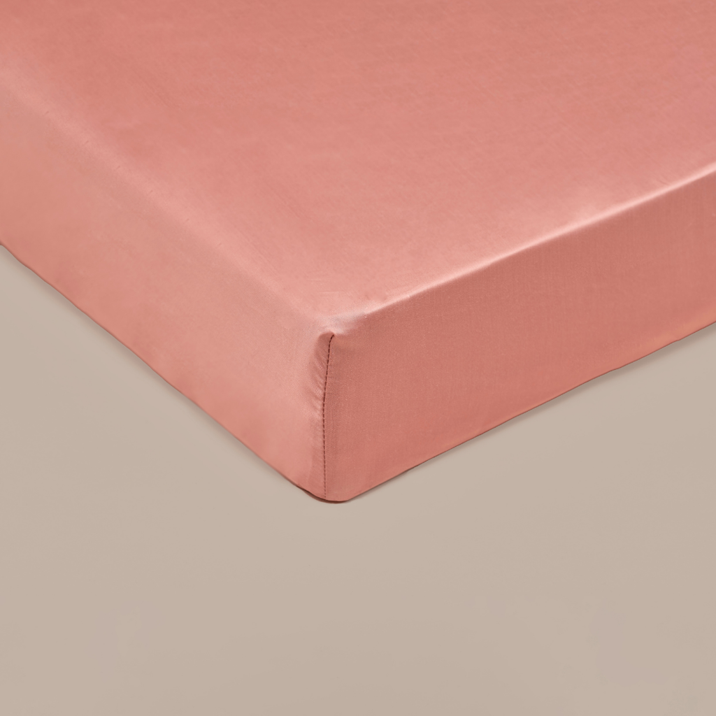 TENCEL™ - Sateen Hoeslaken Terra Roze