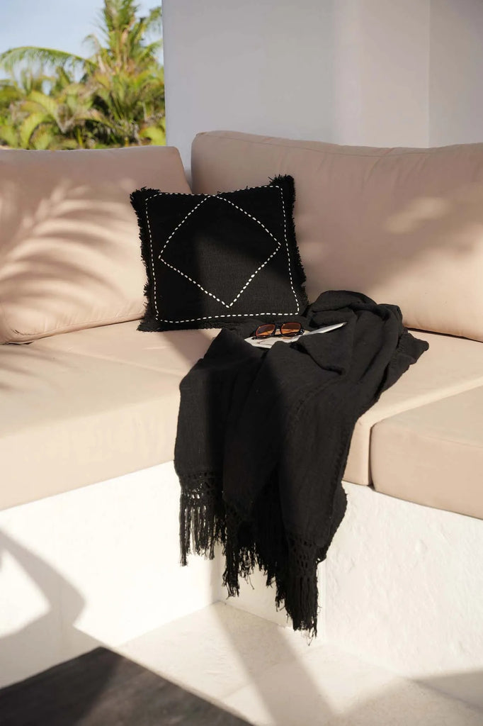 The Gypsy Bed Throw - Black