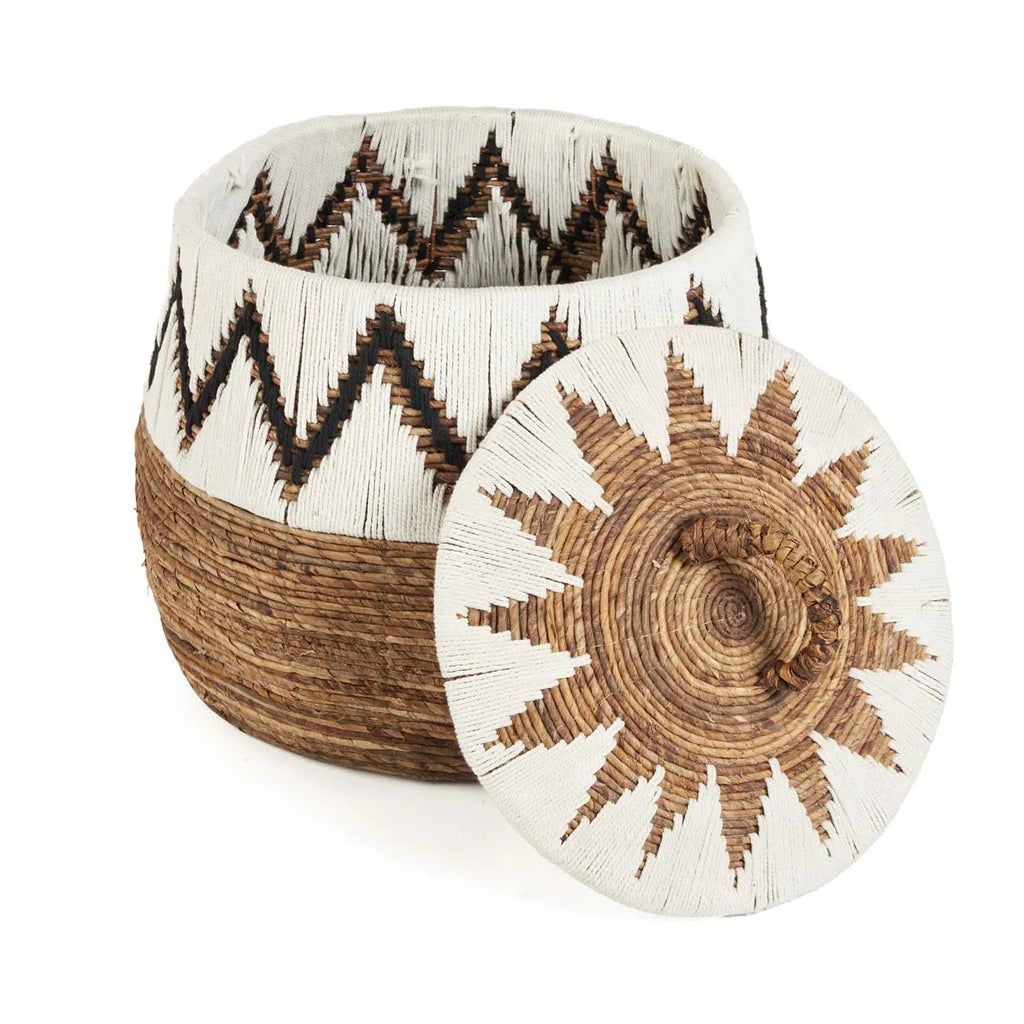 The Little Bay Beach Basket - Natural White - L