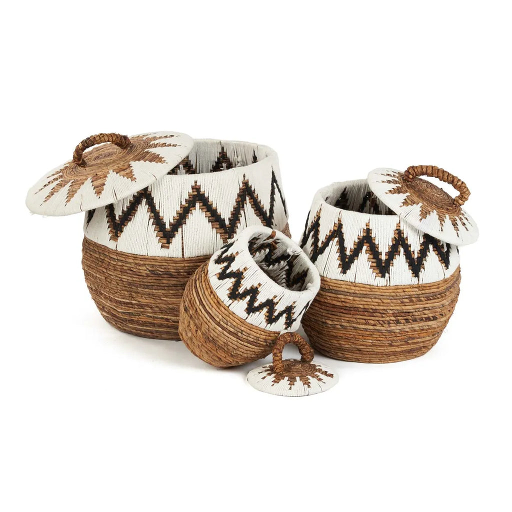 The Little Bay Beach Basket - Natural White - L