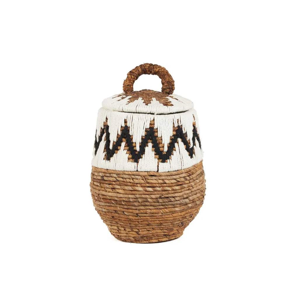 The Little Bay Beach Basket - Natural White - S