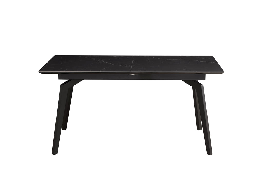 Venus Uitschuiftafel 160x90 (+1 x 40cm) Deckstone Zwart Marmer