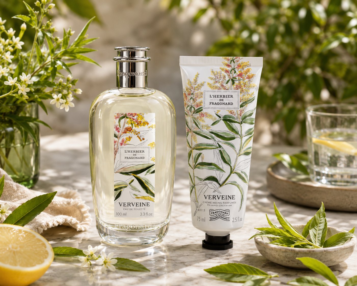 Fragonard Verveine Cadeauset – Eau de Toilette 100 ml & Handcrème 75 ml