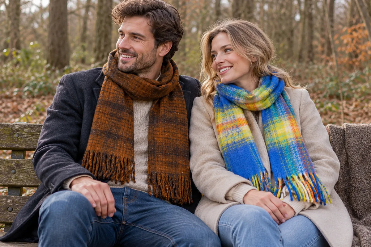 hoe combineer je een wintersjaal met je winterjas?