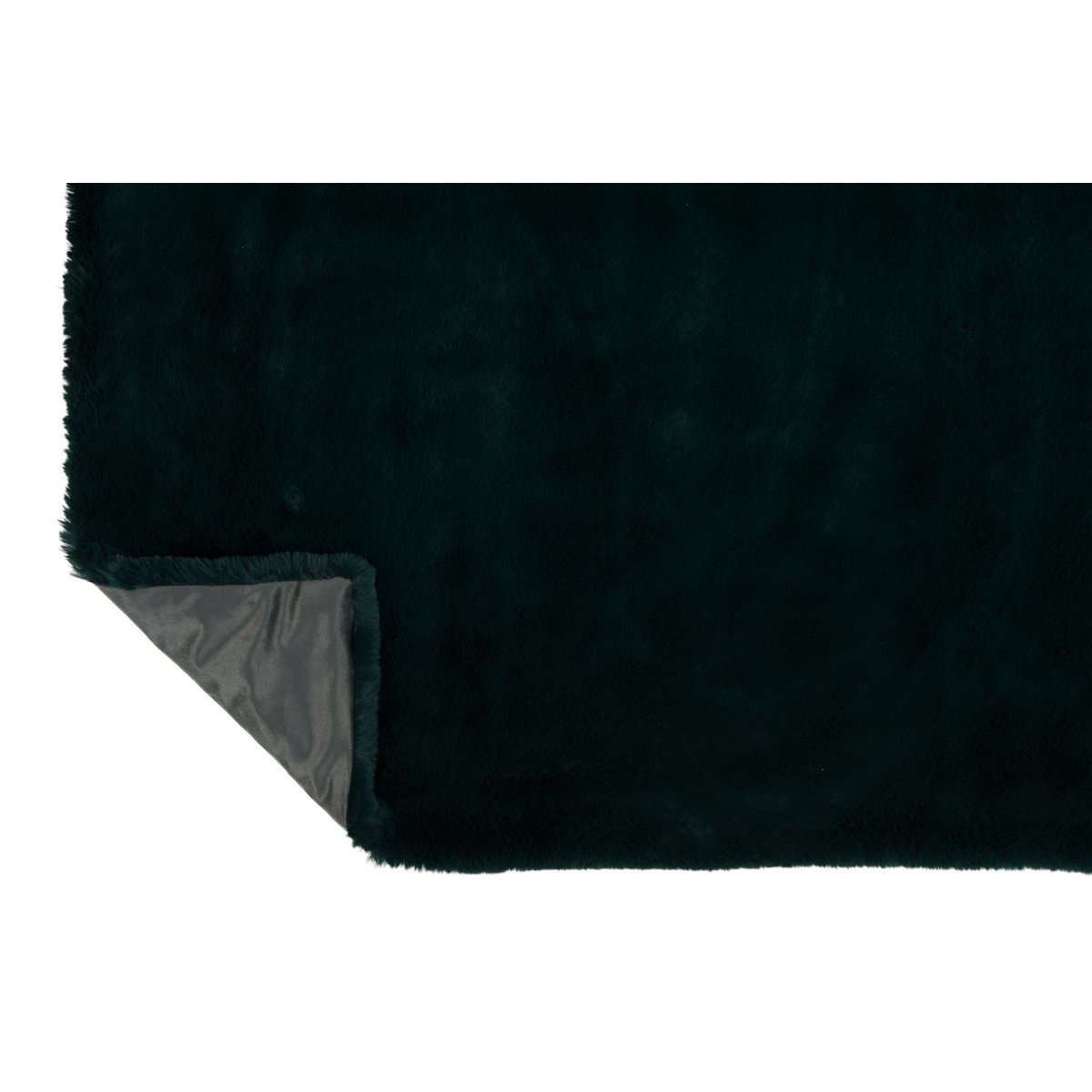J-Line Plaid Cutie - Fleece Deken – Polyester – 180x130 cm – Donkergroen
