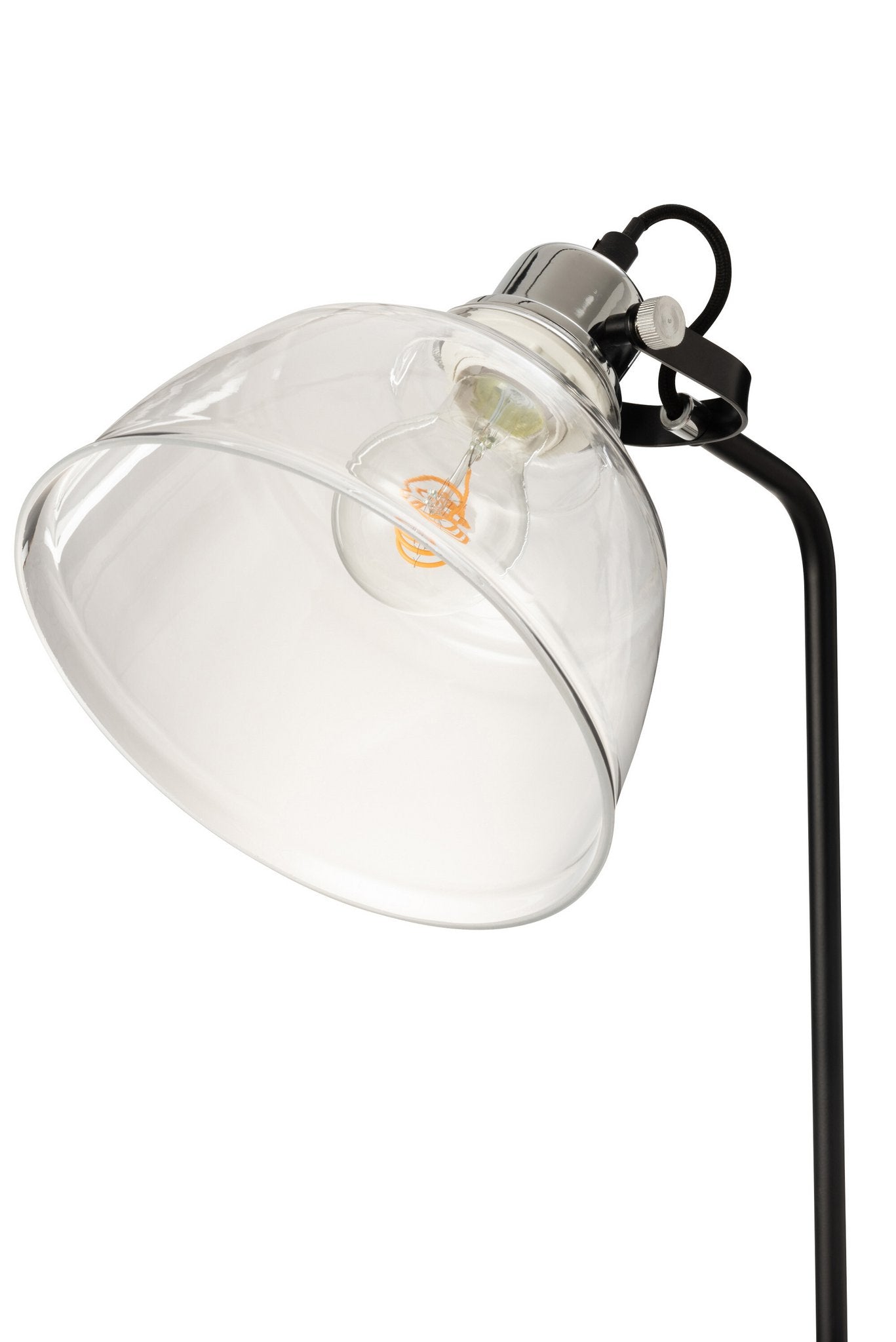 J-Line Vloerlamp Magali Staal/Glas Transparant