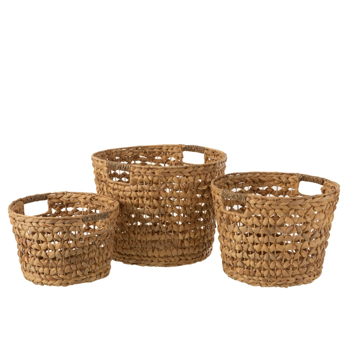 J-Line Set Van 3 Manden Waterhyacinth Naturel