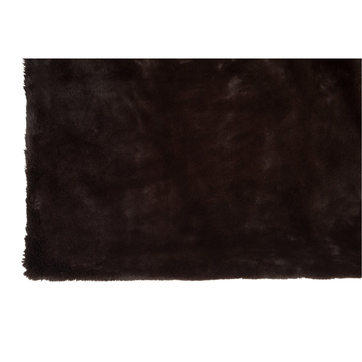 J-Line Plaid Cutie - Fleece Deken – Polyester – 180x130 cm – Donkerbruin