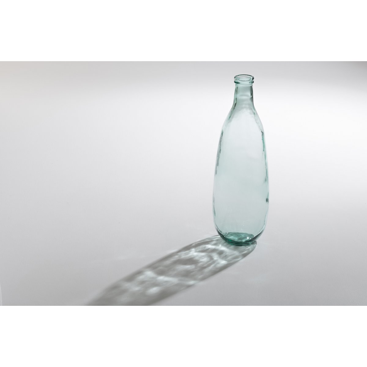 J-Line Vaas Fles Glas Transparant - 75 cm hoog