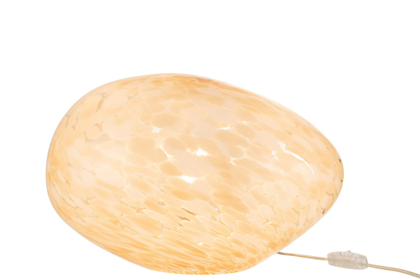 J-Line Lamp Melissa Ovaal Glas Beige