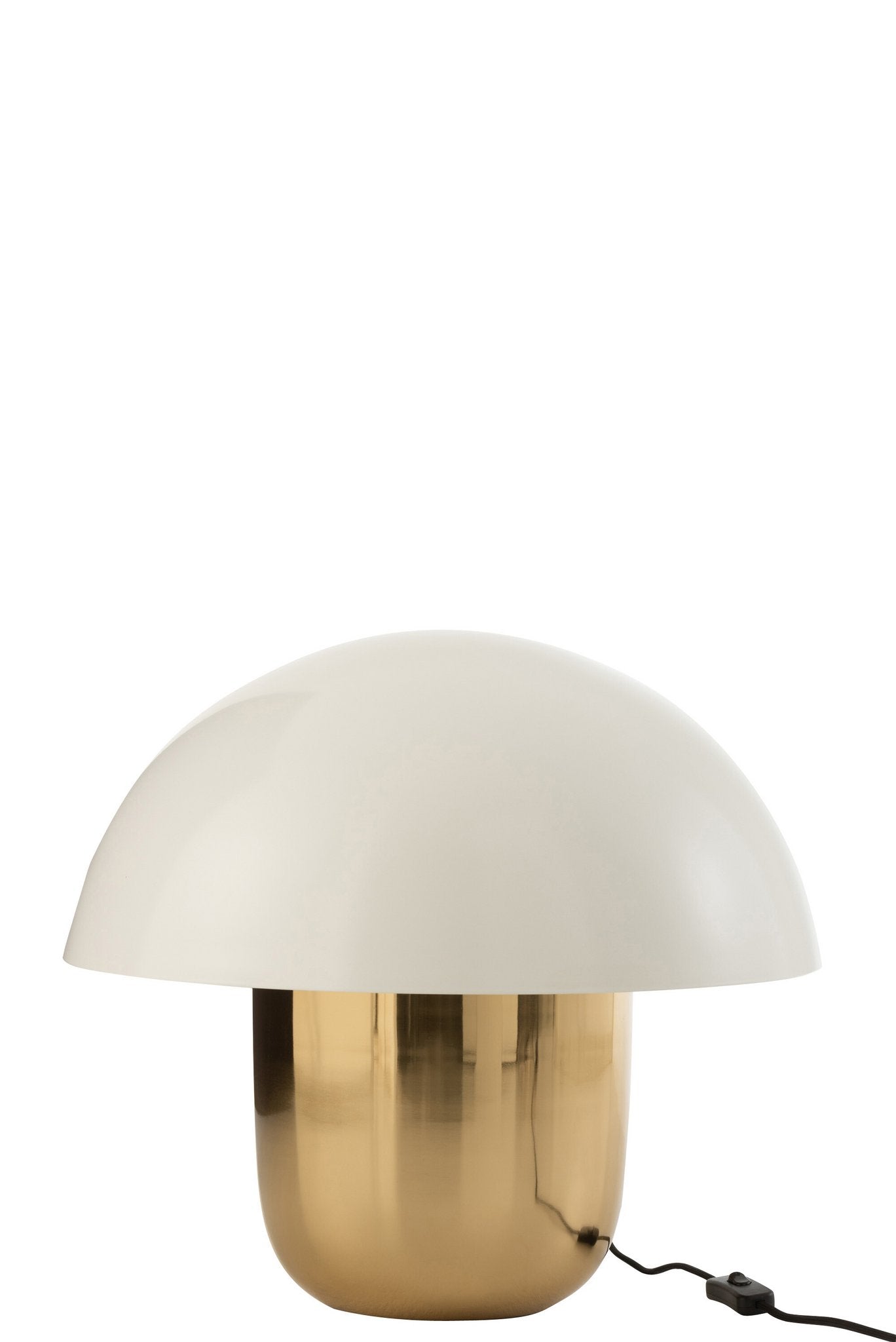 J-Line Lamp Paddenstoel Ijzer Wit/Goud Large