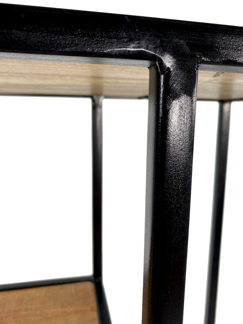 Staande plank boekenplank scheidingswand boekenplank 75 x 115 x 36 cm Liverpool metalen frame zwart