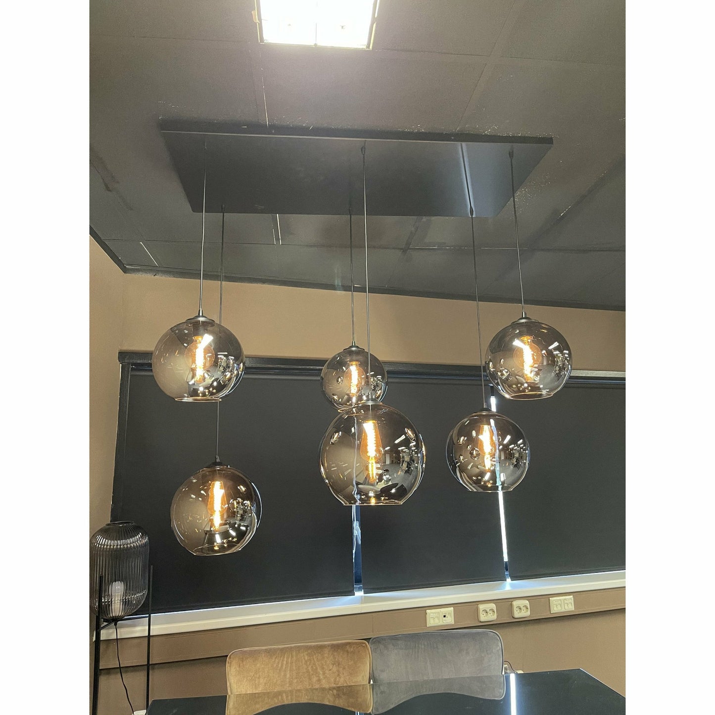 Hanglamp Smoke Glas 6-Licht