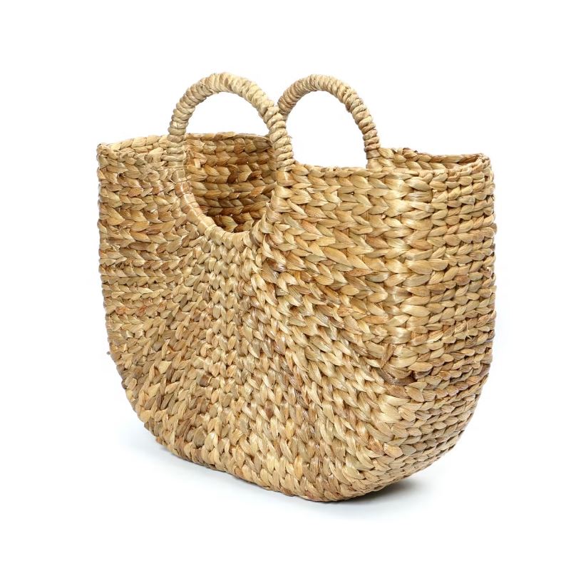 Bazar Bizar Draagtas De Sunset Basket Naturel zijkant