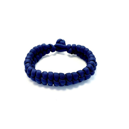 Chic Le Freak Herenarmband gevlochten paracord blauw