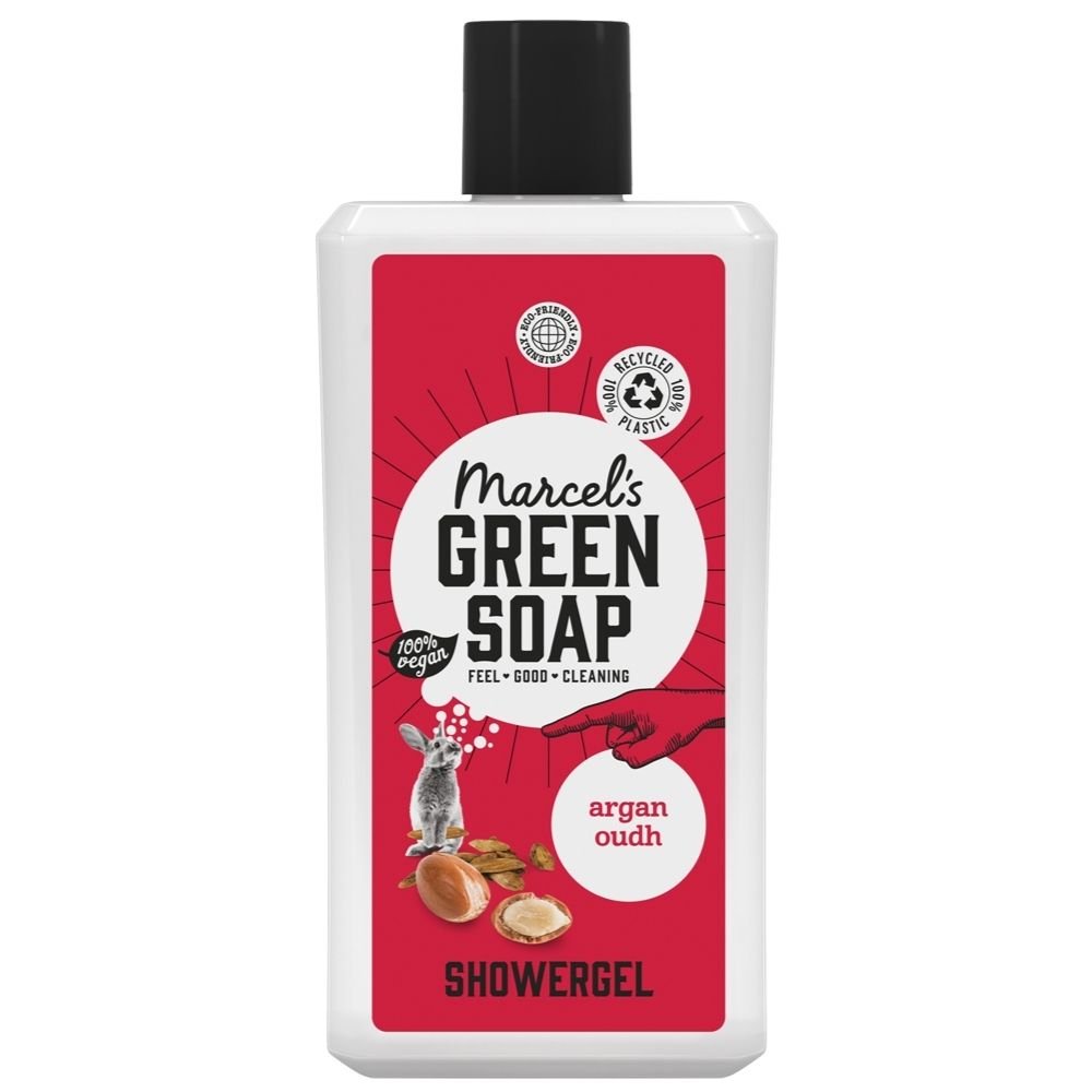 Marcel's Green Soap Douchegel Argan & Oudh & Beezonder Toilettas & Handdoek