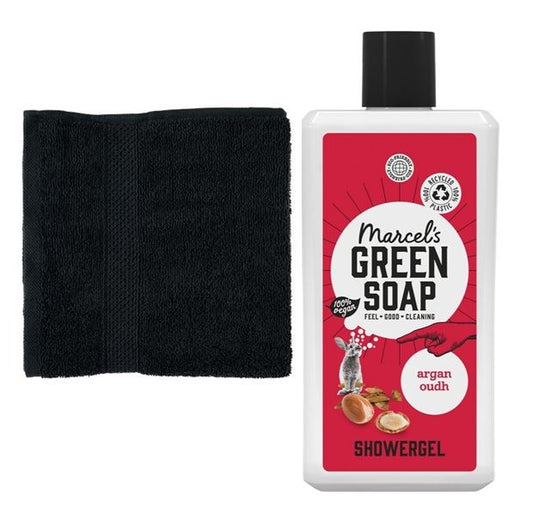 Marcel's Green Soap Douchegel Argan & Oudh & Handdoek