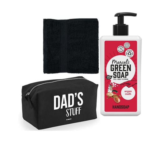 Marcel's Green Soap Handzeep Argan & Oudh & Beezonder Toilettas & Handdoek