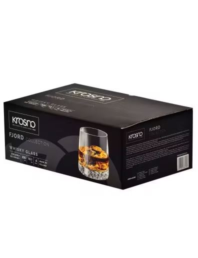 Krosno Whiskyglazen 6x300ml - Fjord verpakking