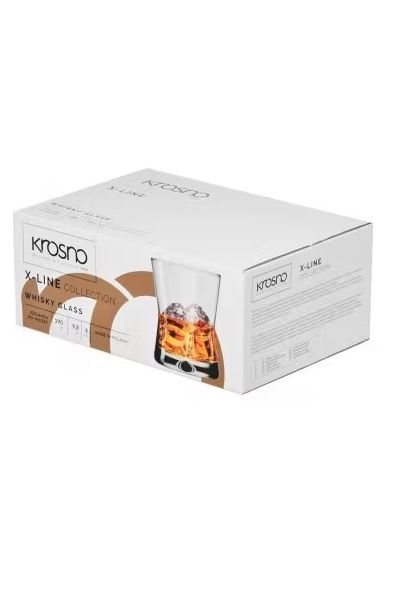 Krosno Whiskyglazen 6x290ml - X-LINE verpakking