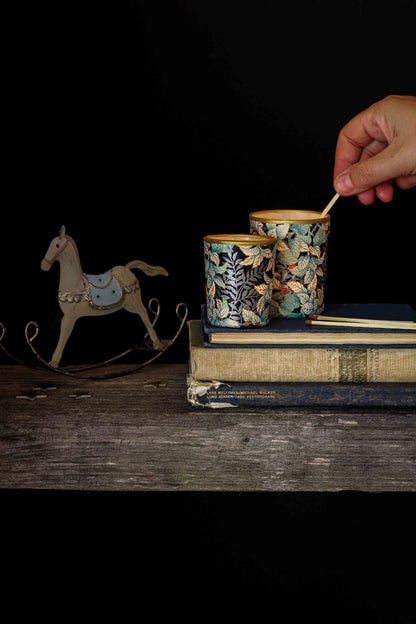 Lili's Loft Set large and small tea light holder Laila black