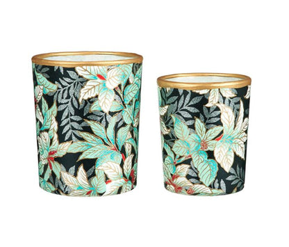 Lili's Loft Set grote en kleine theelichthouder Laila zwart